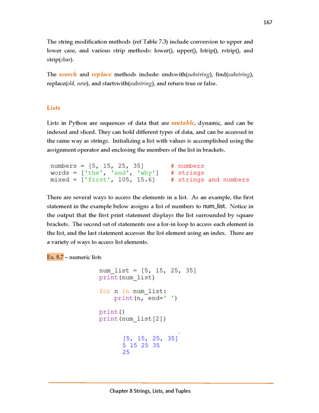 Introduction to Python Programming: Starting Out with IDLE - Strings, Lists, Dictionaries, and Sets 7